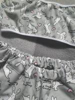 Новая пижама из трикотажного хлопка с милыми зайчиками - Изображение 3