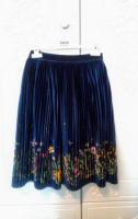 Бархатная плиссированная юбка бренда Futurino - Изображение 1