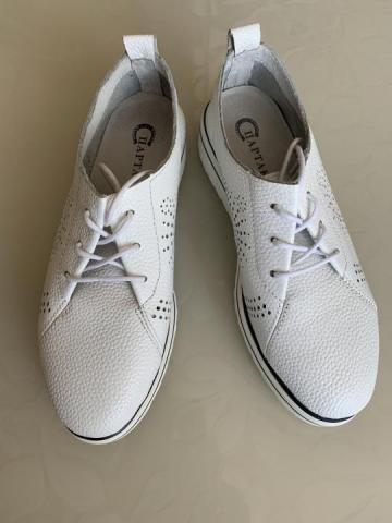 Туфли белые на шнурках - 1