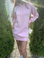Худи Кофта свитшот платье розовое - Изображение 4